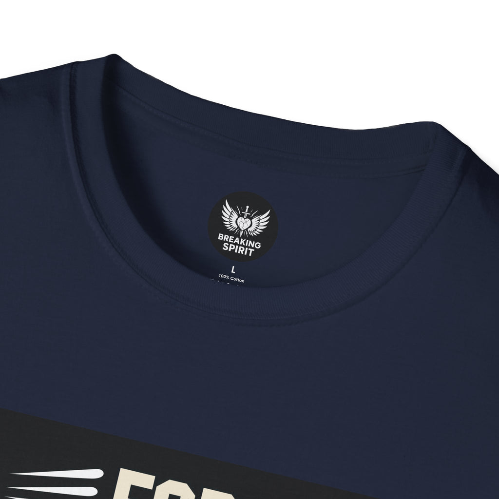 Camiseta de fe — Camiseta gráfica cristiana "Porque por fe andamos, no por vista"