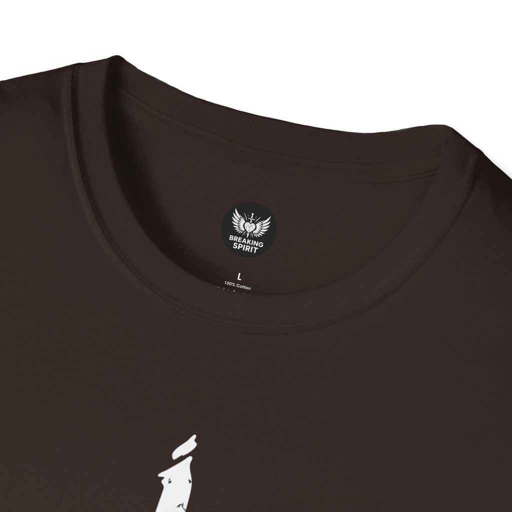 Camiseta Cruzada Pincelada — Camiseta Minimalista de Fe Cristiana