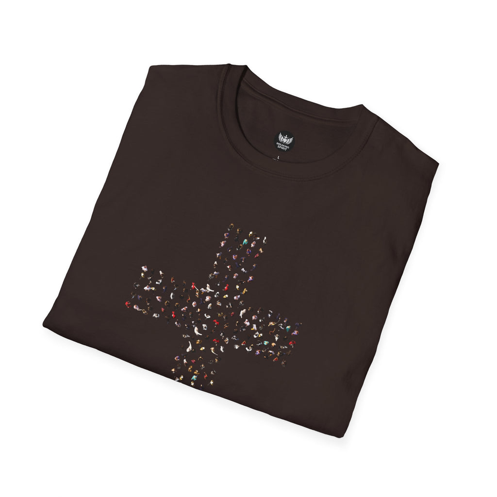 Camiseta Cruzada con Estampado de Leopardo