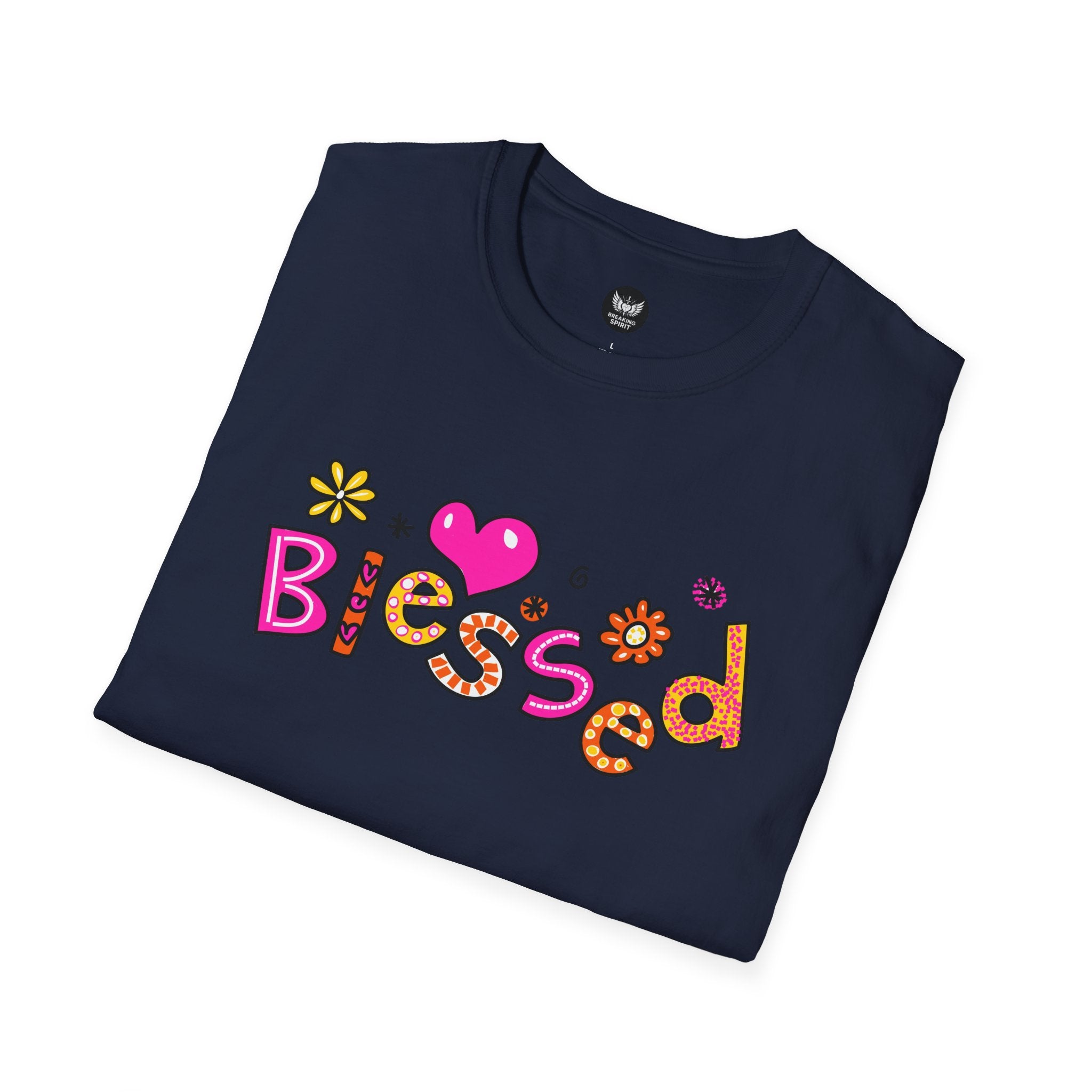 Blessed Floral Heart T-Shirt