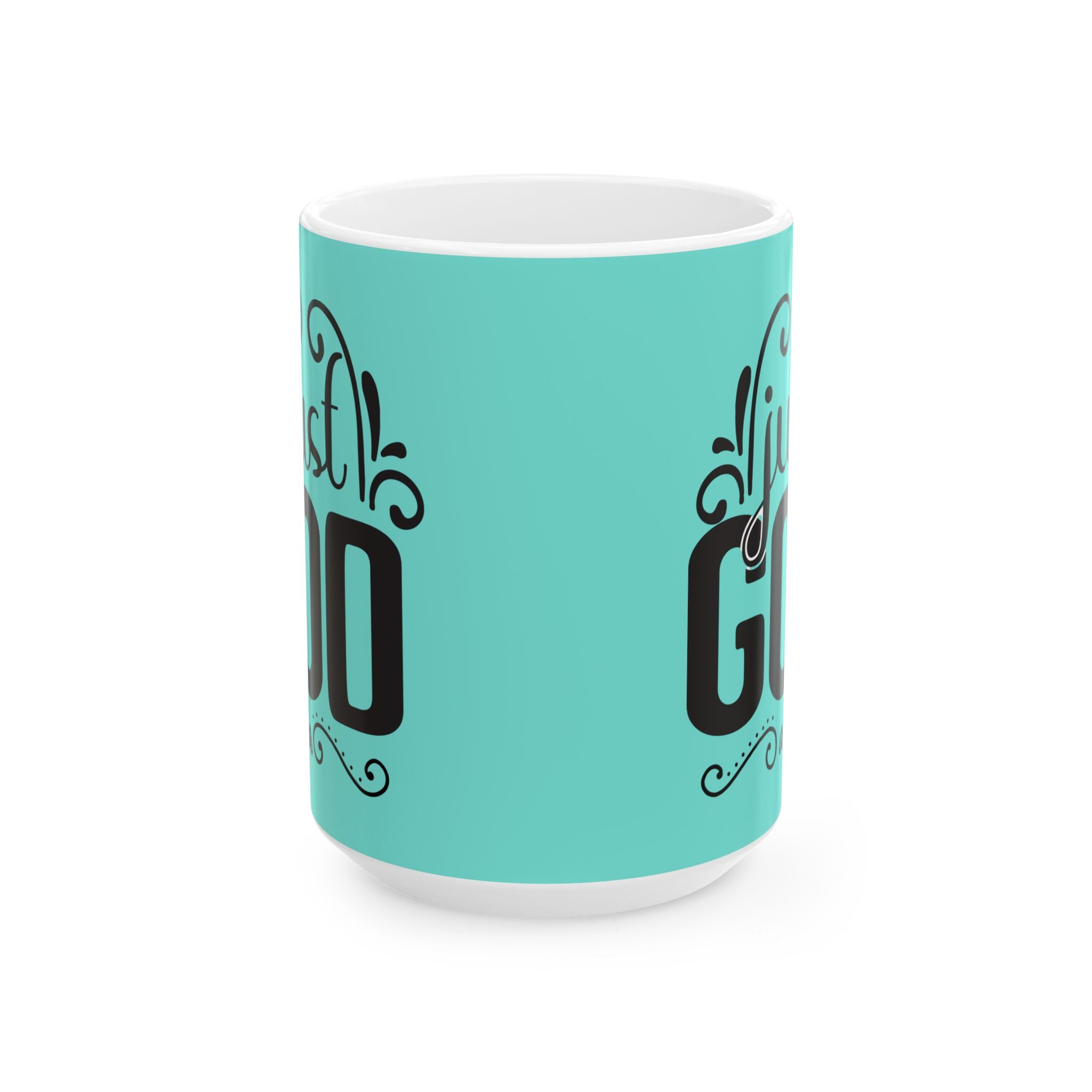 Best God Mom Ceramic Mug - Aqua Inspirational Coffee Cup (11oz, 15oz)