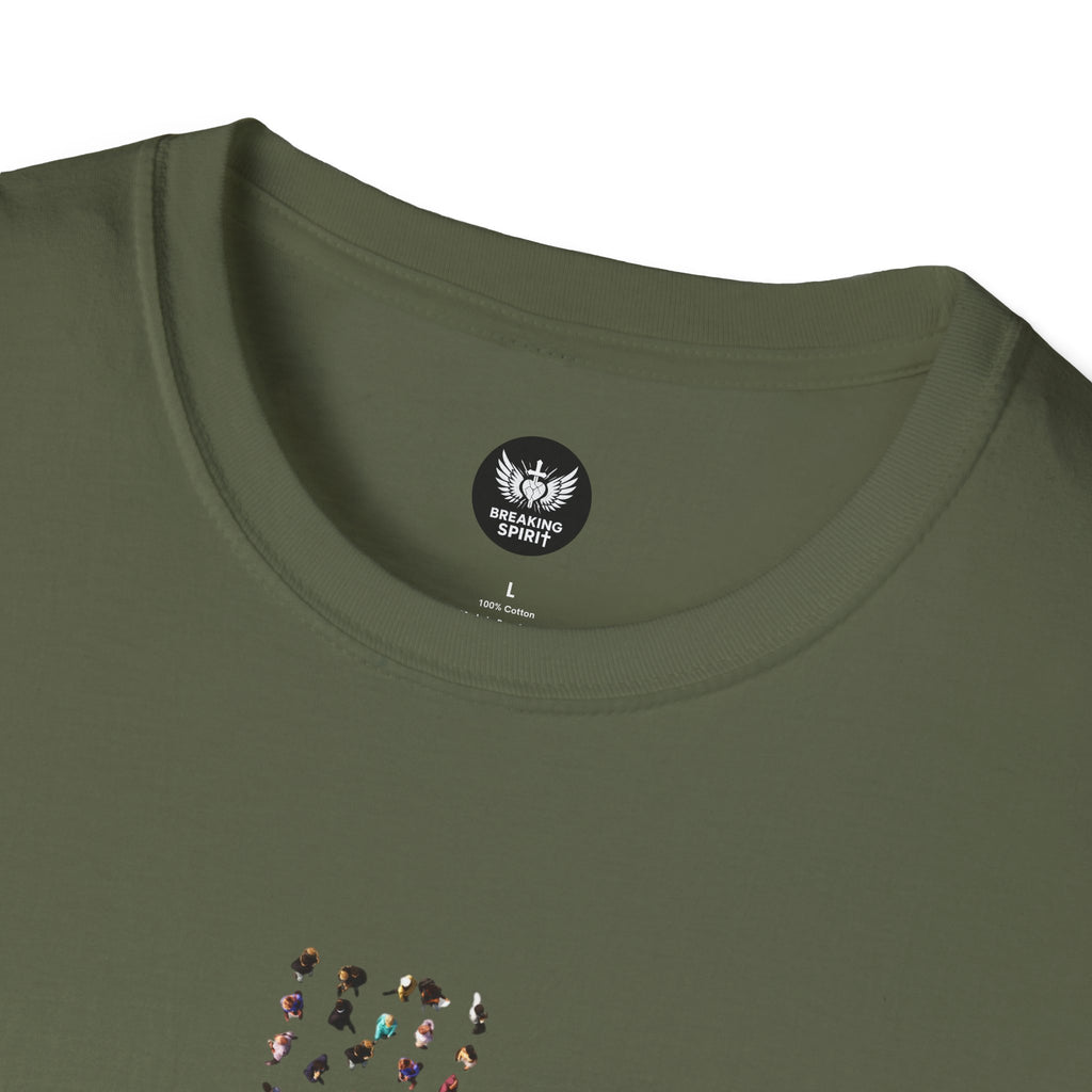 Camiseta Cruzada con Estampado de Leopardo