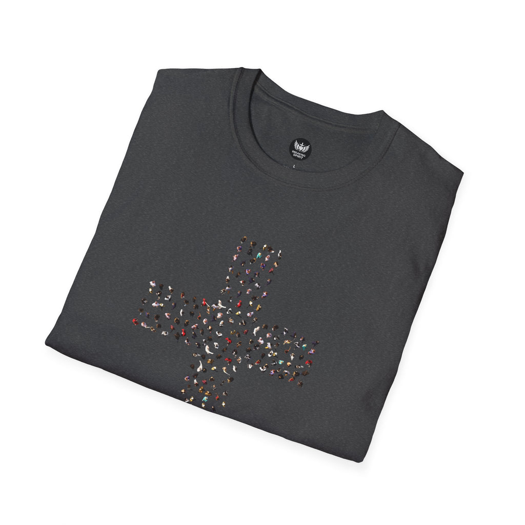 Camiseta Cruzada con Estampado de Leopardo