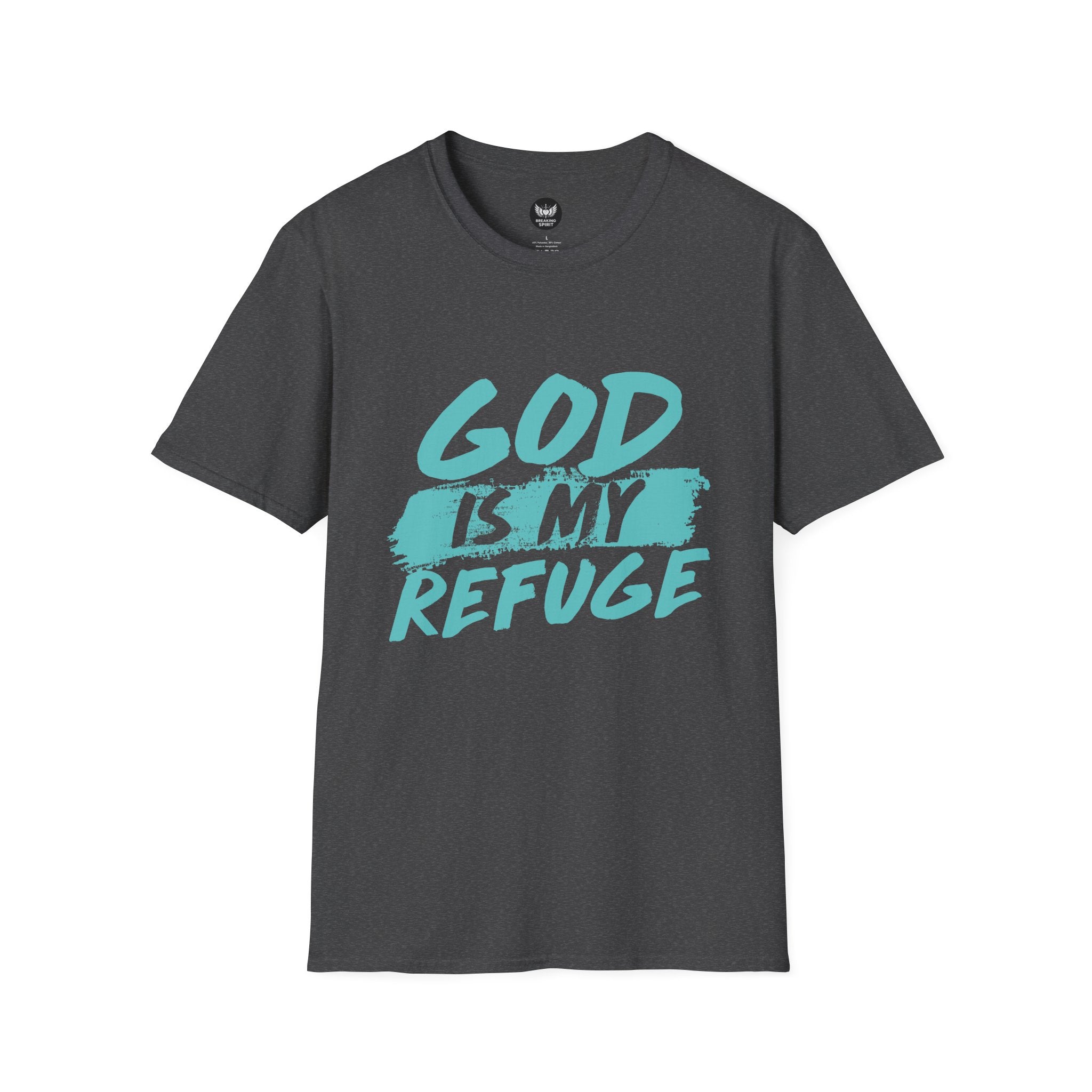 God Is My Refuge T-Shirt — Christian Faith Tee