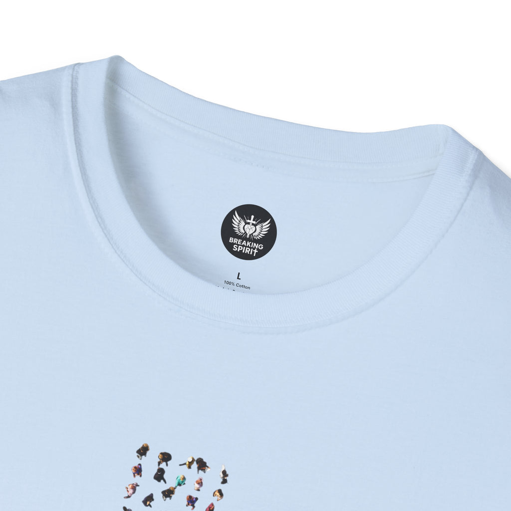 Camiseta Cruzada con Estampado de Leopardo