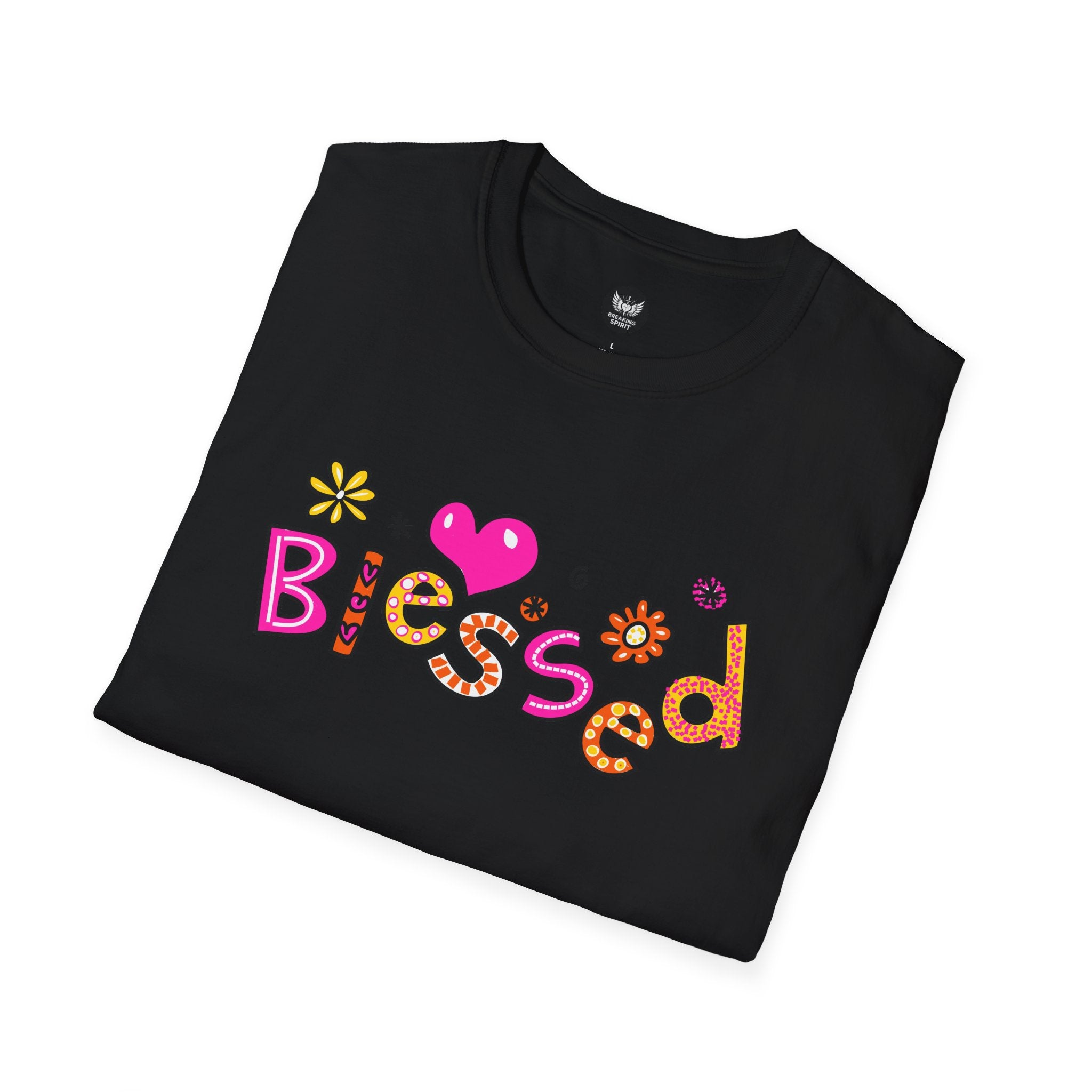 Blessed Floral Heart T-Shirt
