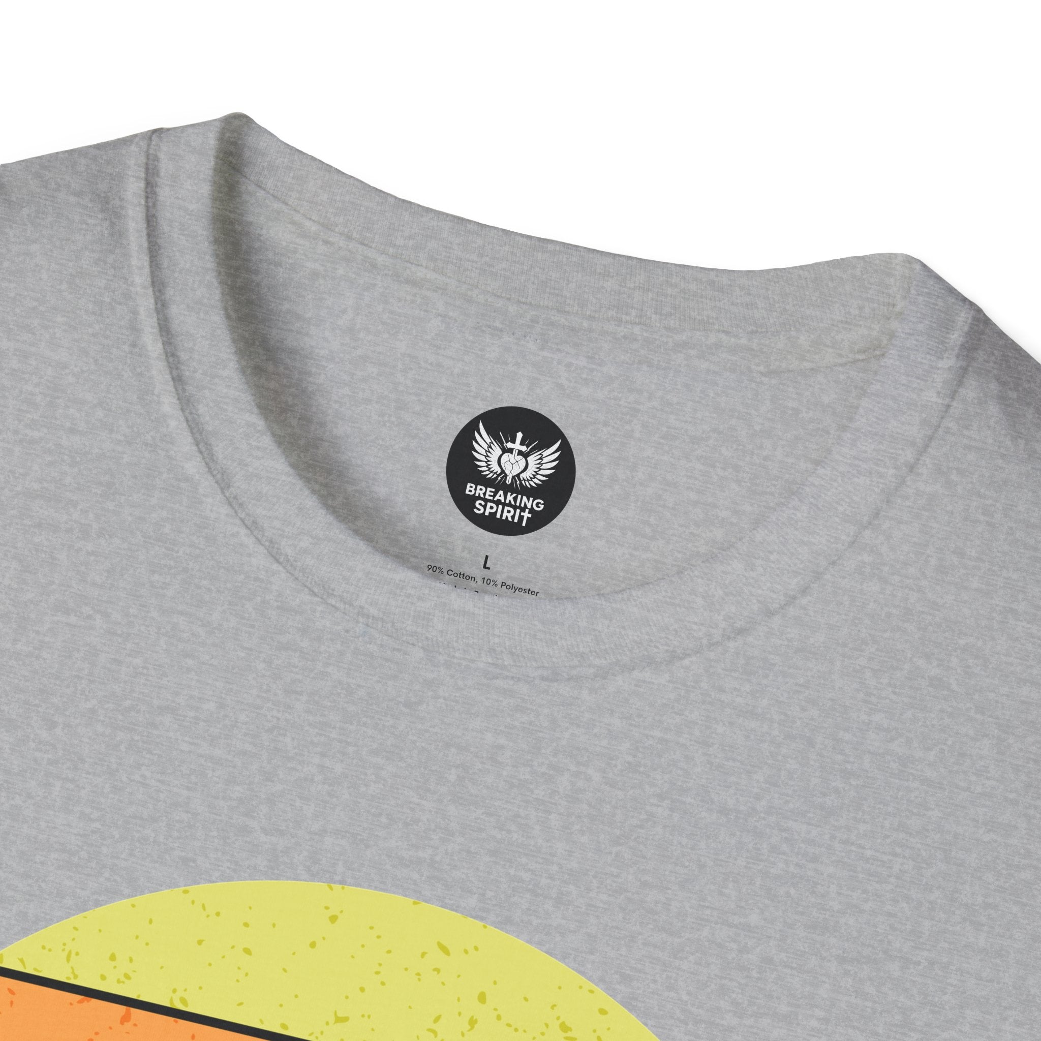 Jesus Saves Tee — Retro Sunset Cross Silhouette Christian T-Shirt