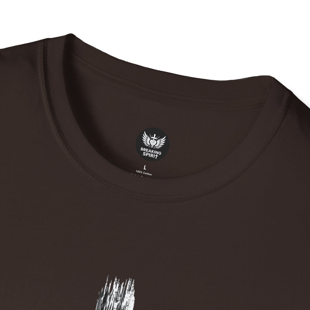 Christian Cross T-Shirt — Minimal Grunge Faith Tee