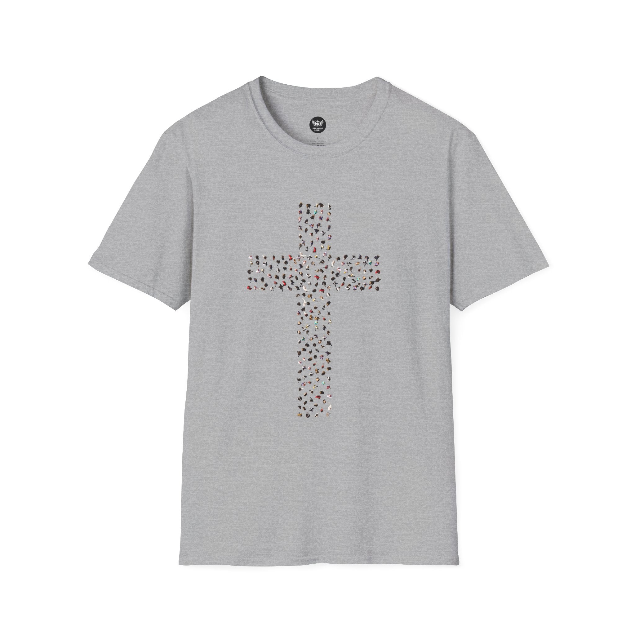 Camiseta Cruzada con Estampado de Leopardo