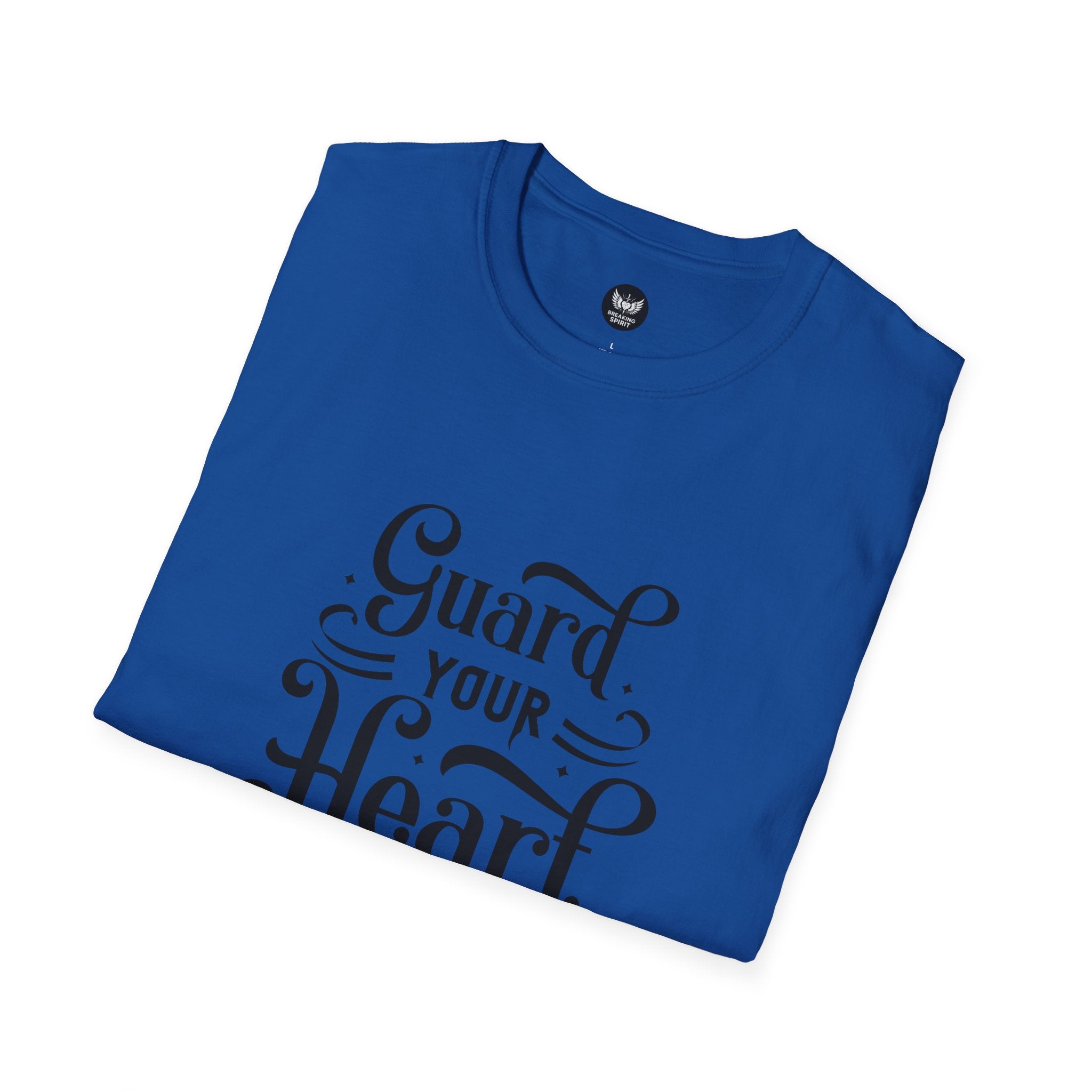 Camiseta Protege Tu Corazón — Proverbios 4:23 Camiseta de Fe Inspiradora