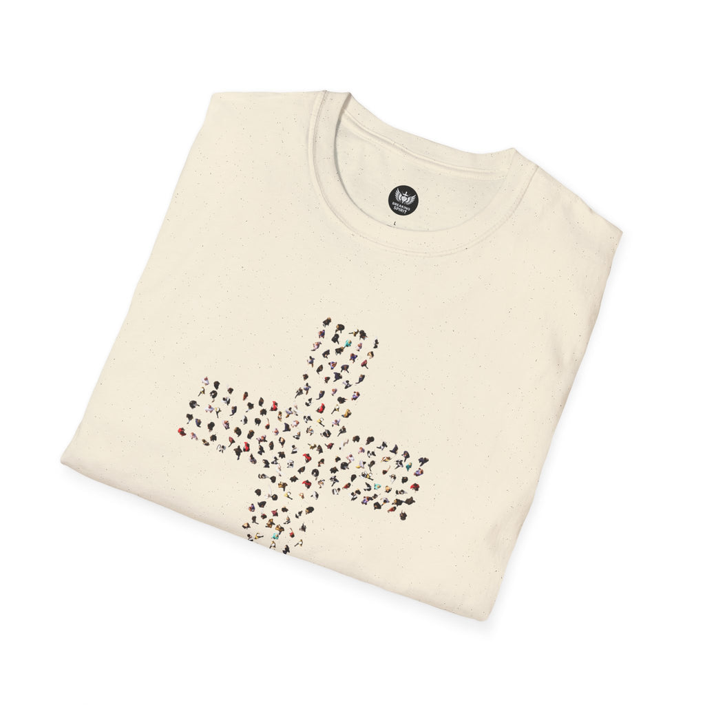 Camiseta Cruzada con Estampado de Leopardo