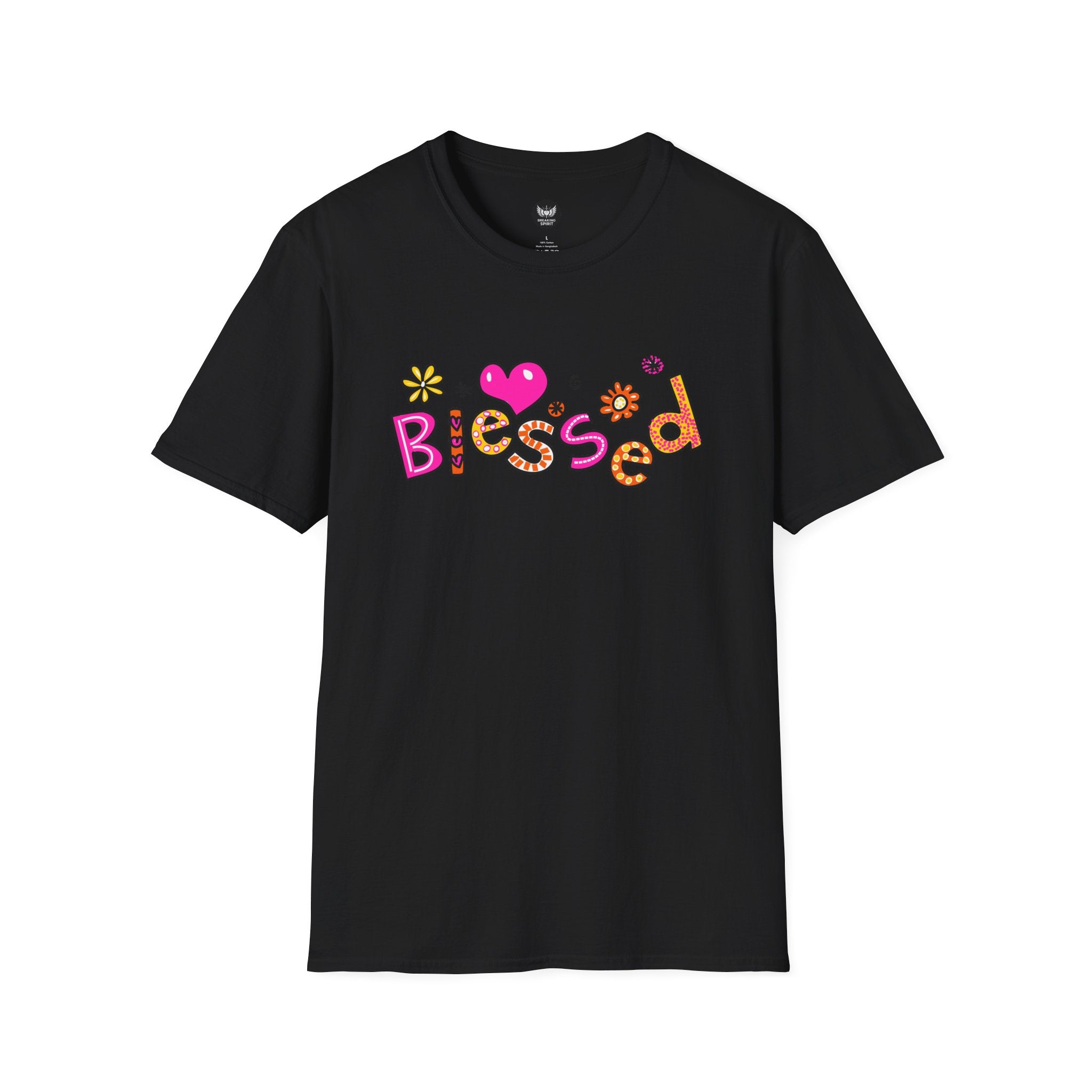 Blessed Floral Heart T-Shirt