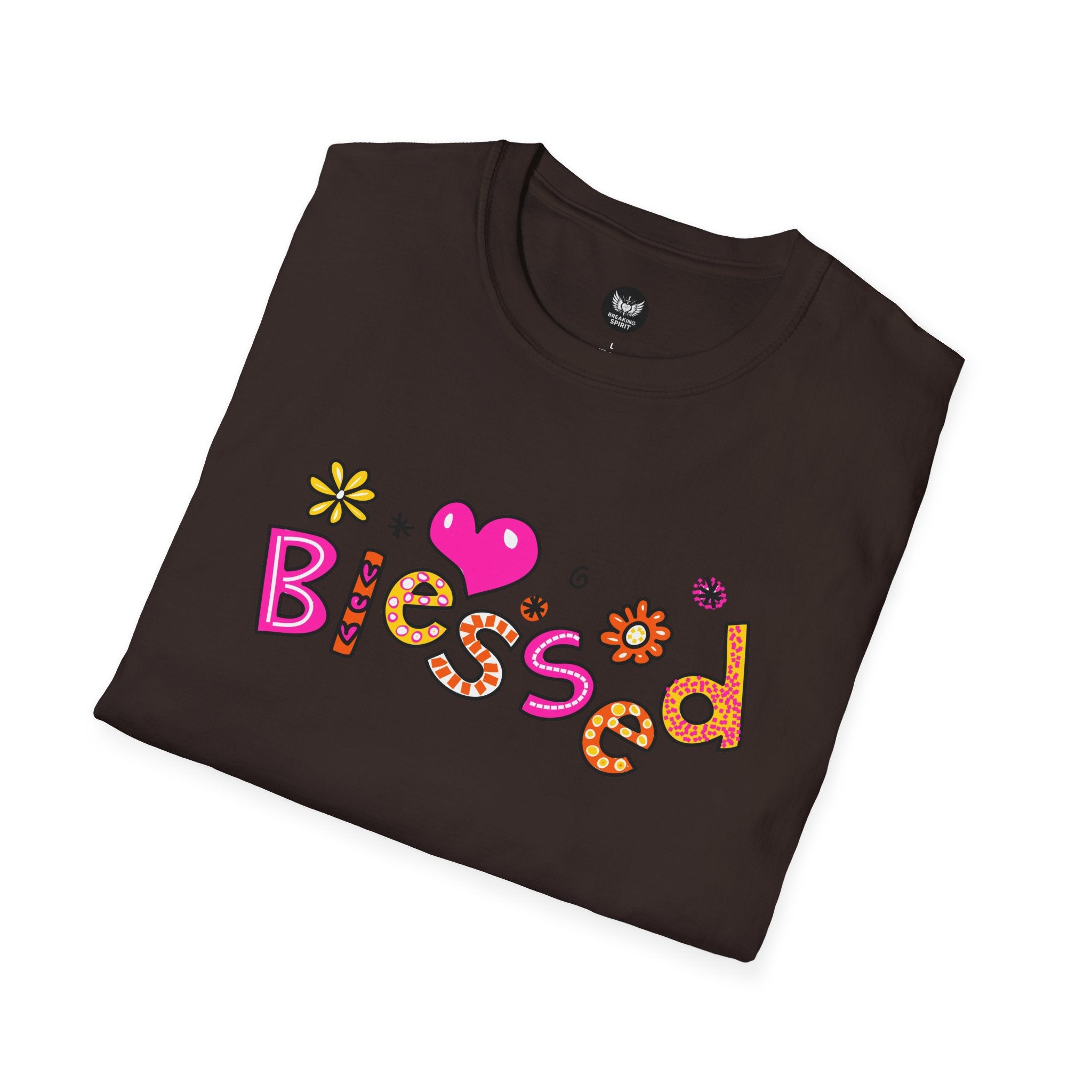 Blessed Floral Heart T-Shirt
