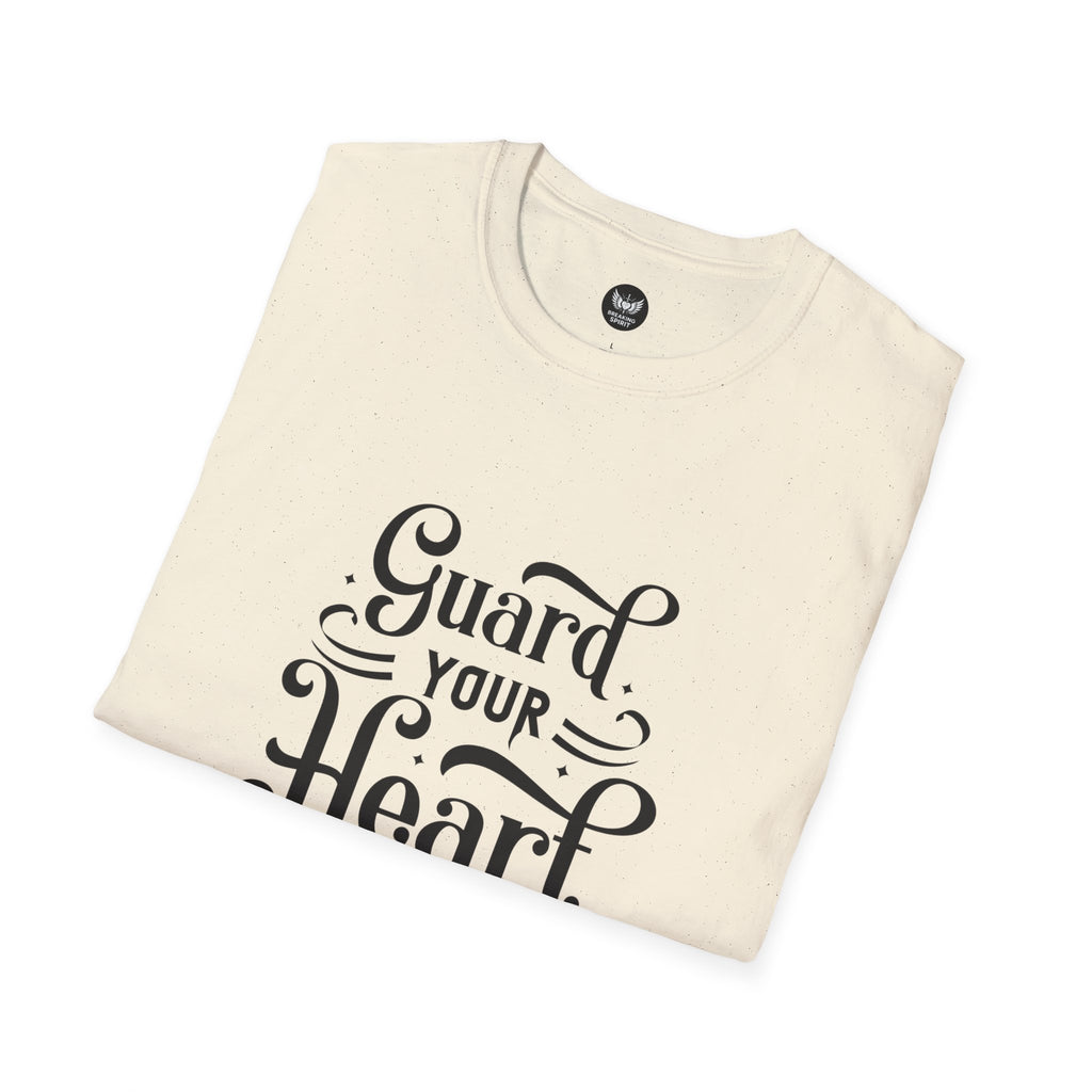 Camiseta Protege Tu Corazón — Proverbios 4:23 Camiseta de Fe Inspiradora