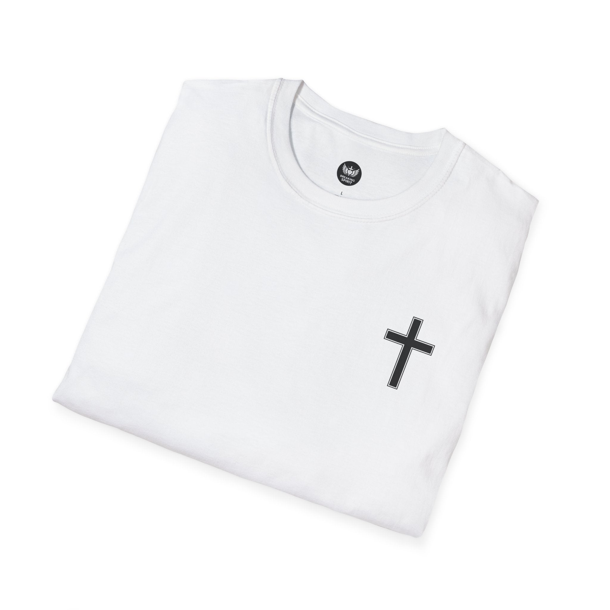 Christian T-Shirt — "Just God" Cross Faith Tee