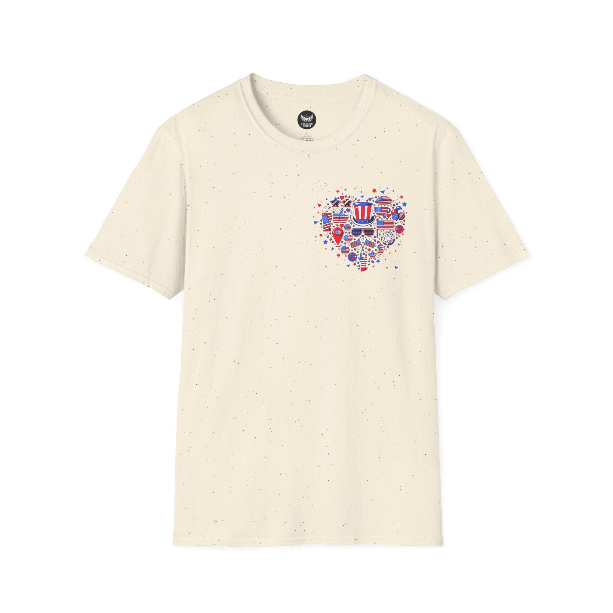 Patriotic Heart Graphic T-Shirt
