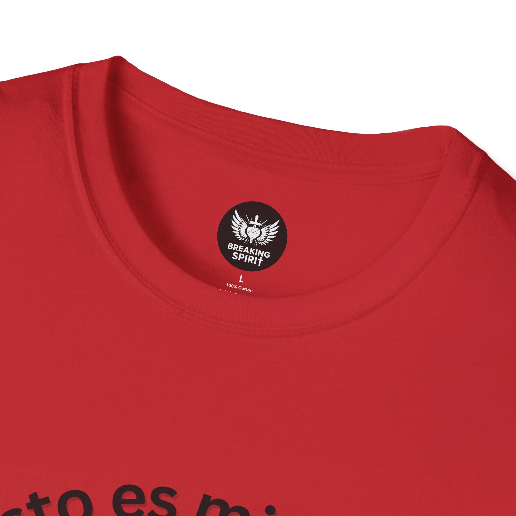 Camiseta Cristo Es Mi Fuerza — Camiseta cristiana en español con silueta de hombre fuerte