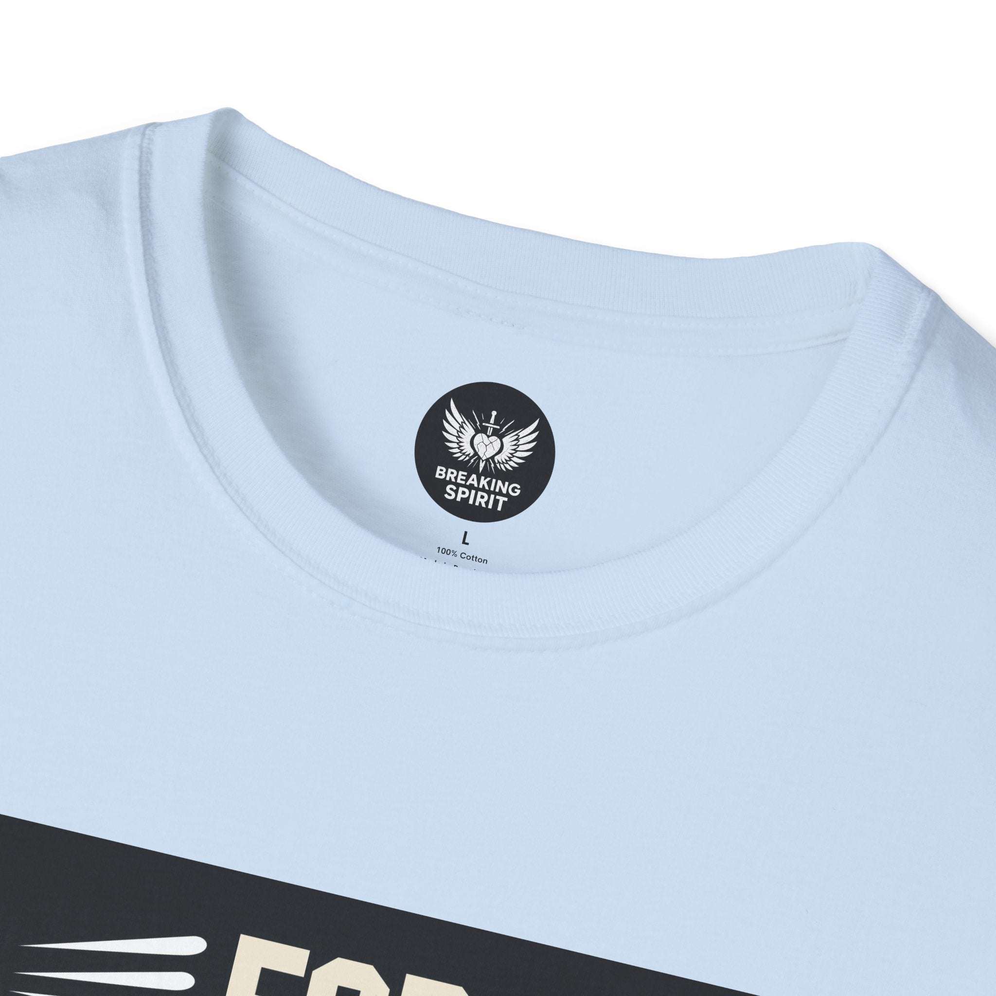 Camiseta de fe — Camiseta gráfica cristiana "Porque por fe andamos, no por vista"