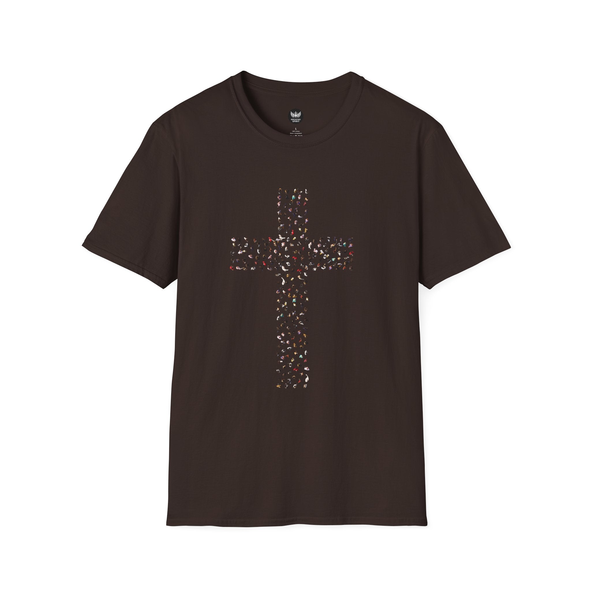 Camiseta Cruzada con Estampado de Leopardo