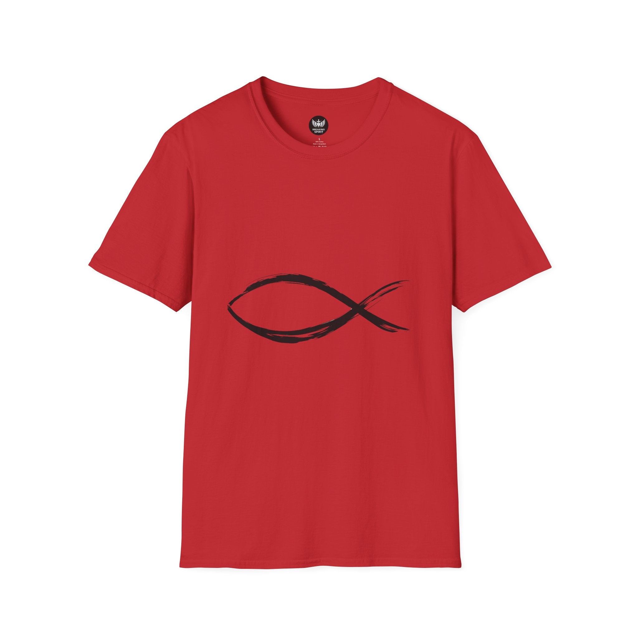 Christian Fish Symbol T-Shirt — Minimal Ichthys Faith Tee