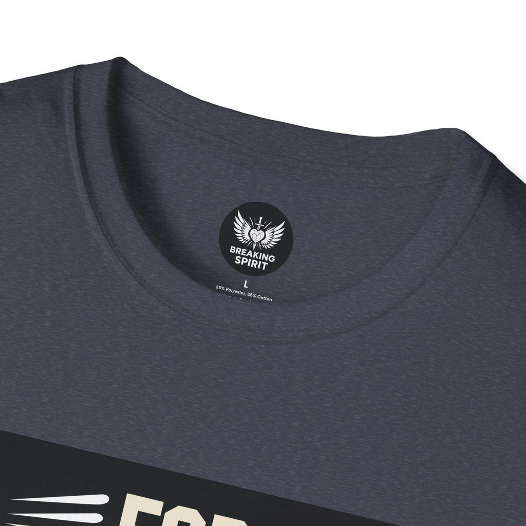 Camiseta de fe — Camiseta gráfica cristiana "Porque por fe andamos, no por vista"