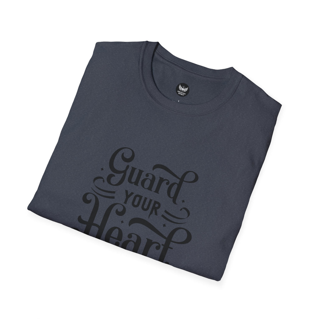 Camiseta Protege Tu Corazón — Proverbios 4:23 Camiseta de Fe Inspiradora
