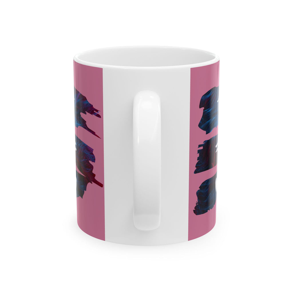 Christian Faith Symbols Ceramic Mug – Cross, Equals, Heart Design (11oz & 15oz)