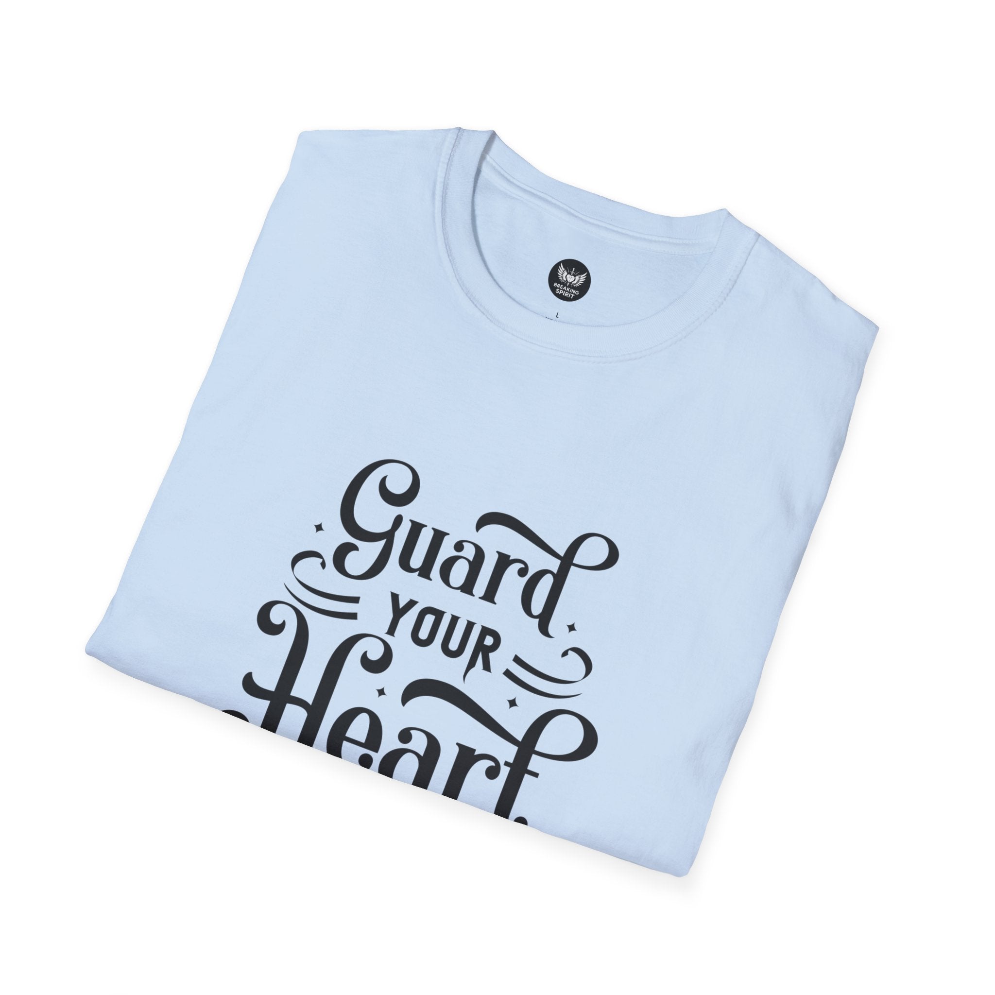 Camiseta Protege Tu Corazón — Proverbios 4:23 Camiseta de Fe Inspiradora
