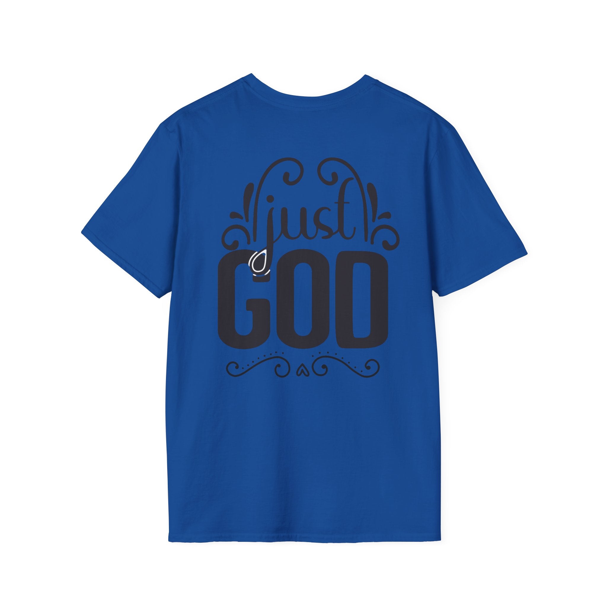 Christian T-Shirt — "Just God" Cross Faith Tee