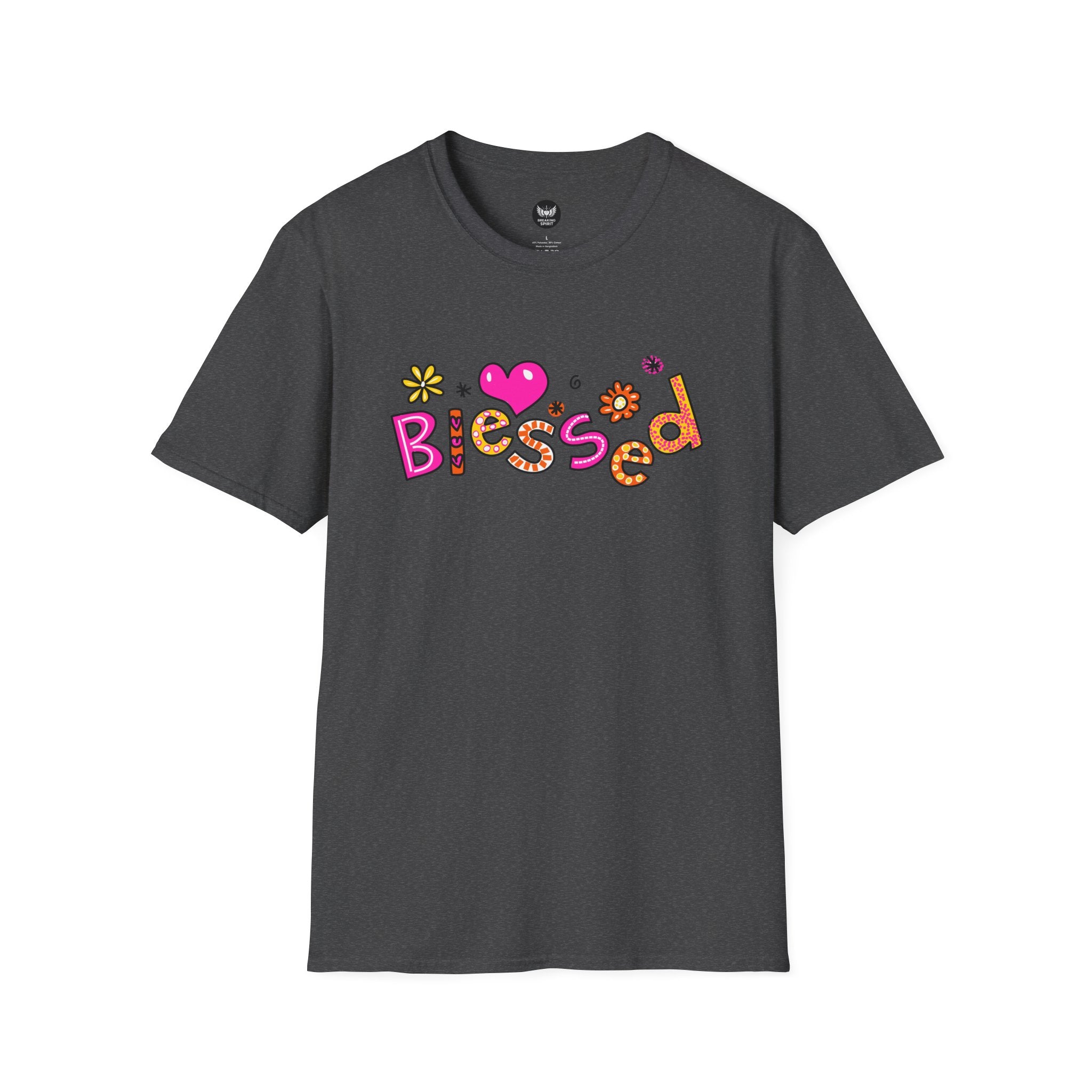 Blessed Floral Heart T-Shirt