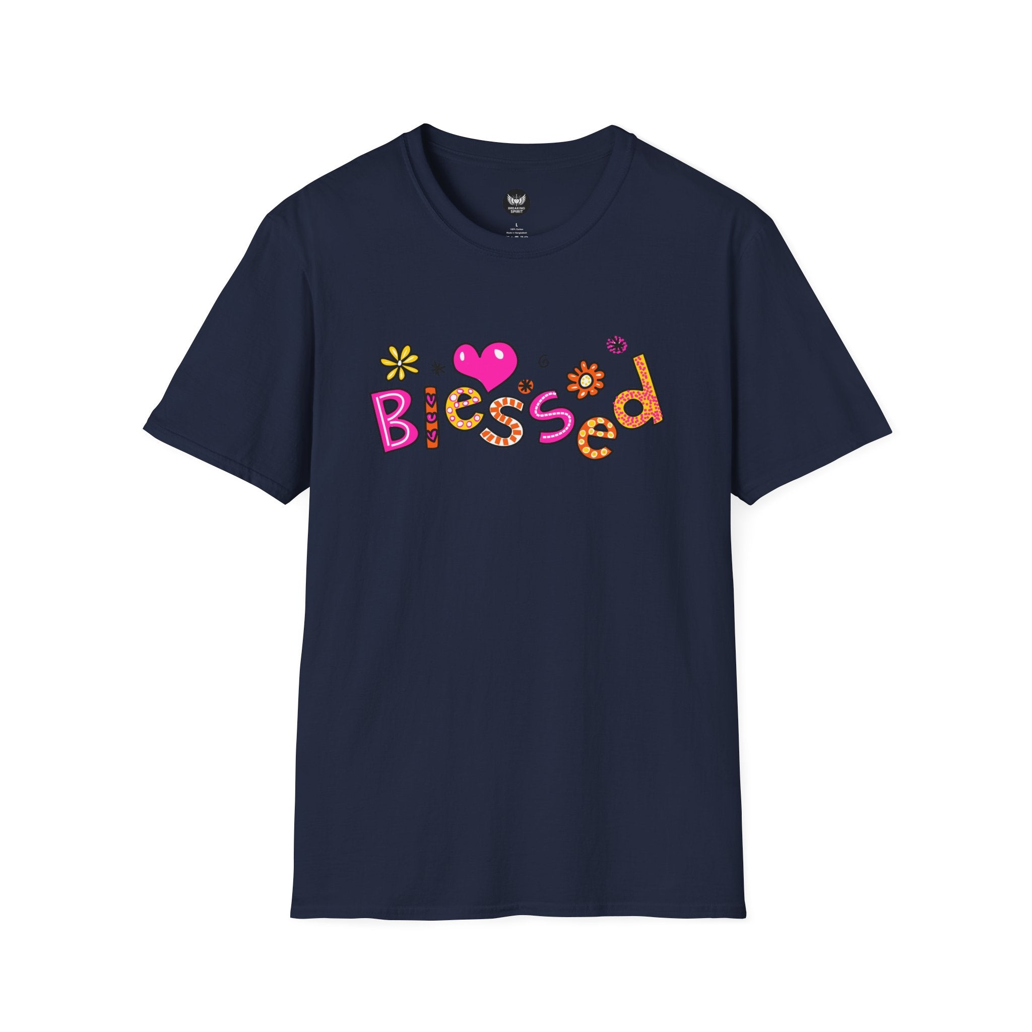 Blessed Floral Heart T-Shirt
