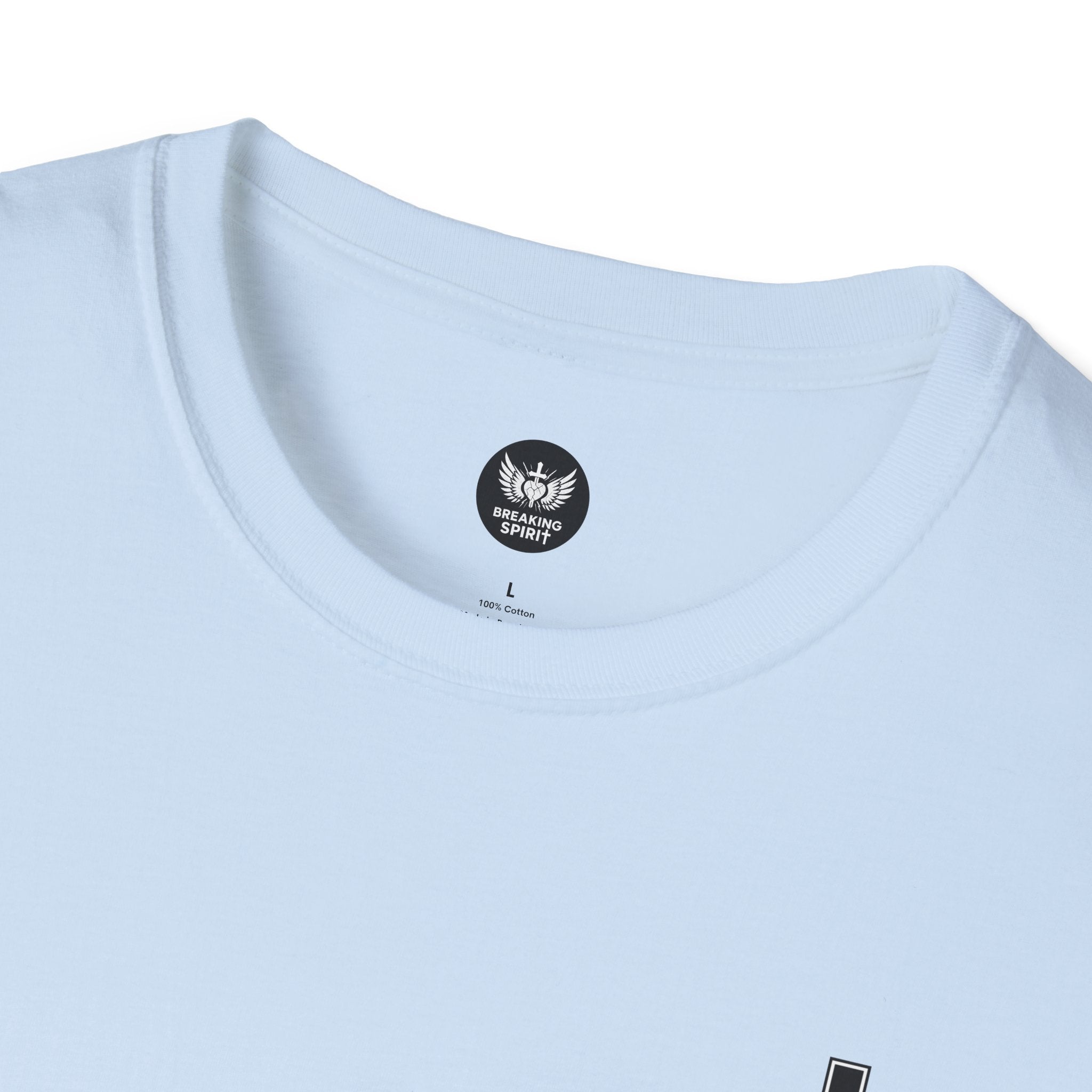 Christian T-Shirt — "Just God" Cross Faith Tee