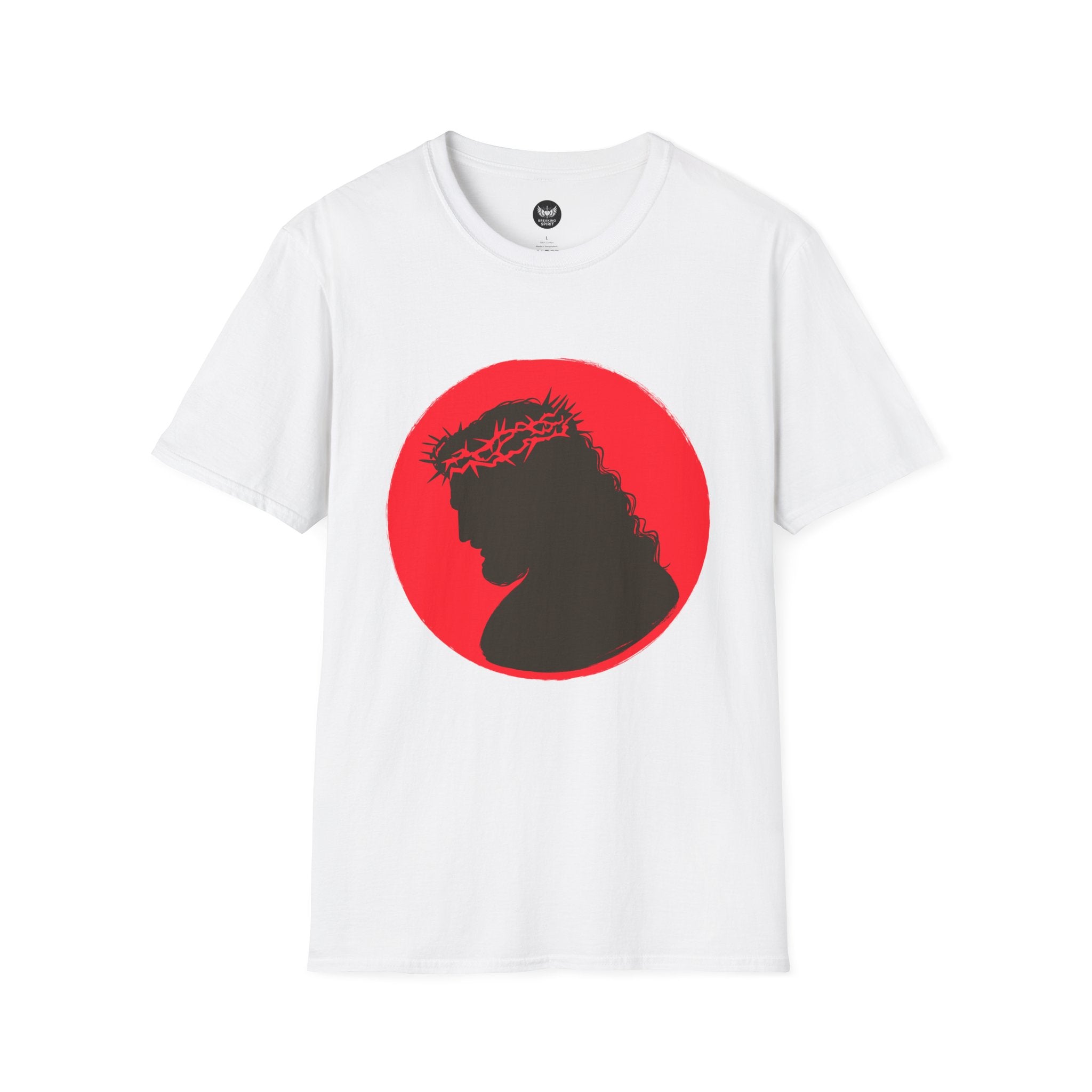 Jesus Silhouette T‑Shirt - Crown of Thorns Christian Tee