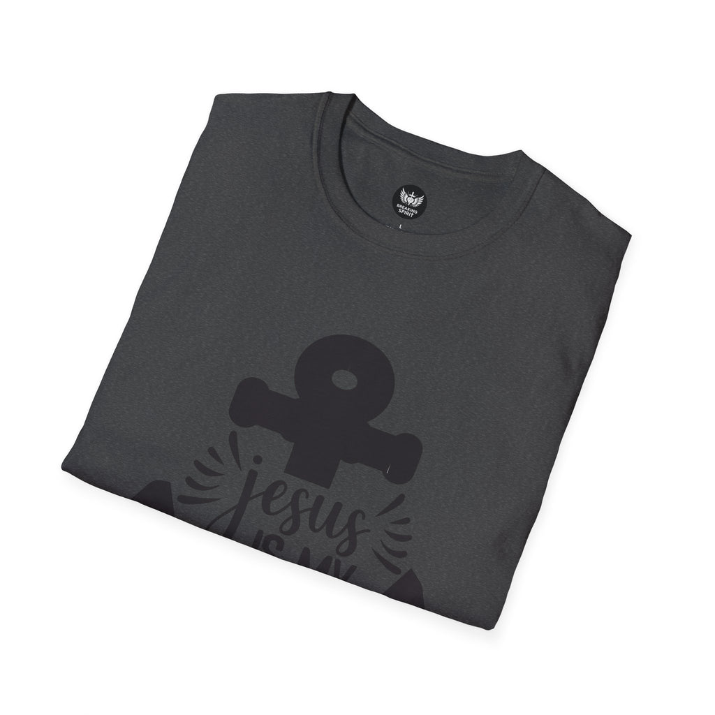 Jesus Is My Anchor T-Shirt — Christian Faith Anchor Tee