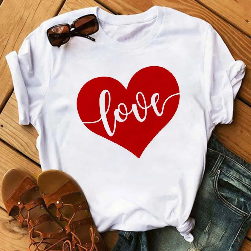 Maycaur Fashion Women T-shirt Christian Tops Harajuku Love Graphic Printed Tees Female T Shirts Casual Tees Tops Camisetas Mujer
