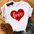 Maycaur Fashion Women T-shirt Christian Tops Harajuku Love Graphic Printed Tees Female T Shirts Casual Tees Tops Camisetas Mujer