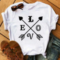 Maycaur Fashion Women T-shirt Christian Tops Harajuku Love Graphic Printed Tees Female T Shirts Casual Tees Tops Camisetas Mujer