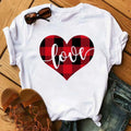 Maycaur Fashion Women T-shirt Christian Tops Harajuku Love Graphic Printed Tees Female T Shirts Casual Tees Tops Camisetas Mujer