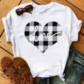 Maycaur Fashion Women T-shirt Christian Tops Harajuku Love Graphic Printed Tees Female T Shirts Casual Tees Tops Camisetas Mujer