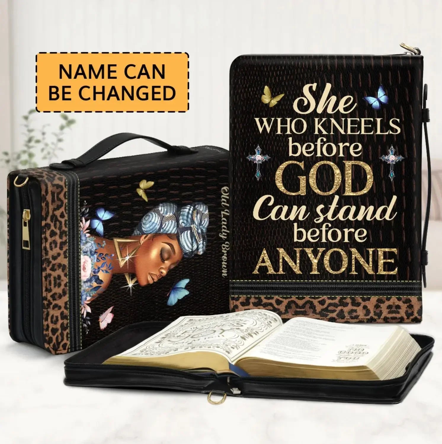 Marble Bible Cover for Men White and Gold Custom for Women Girl with Handle and Zipper Bible Bag Journal Case Christian Gift