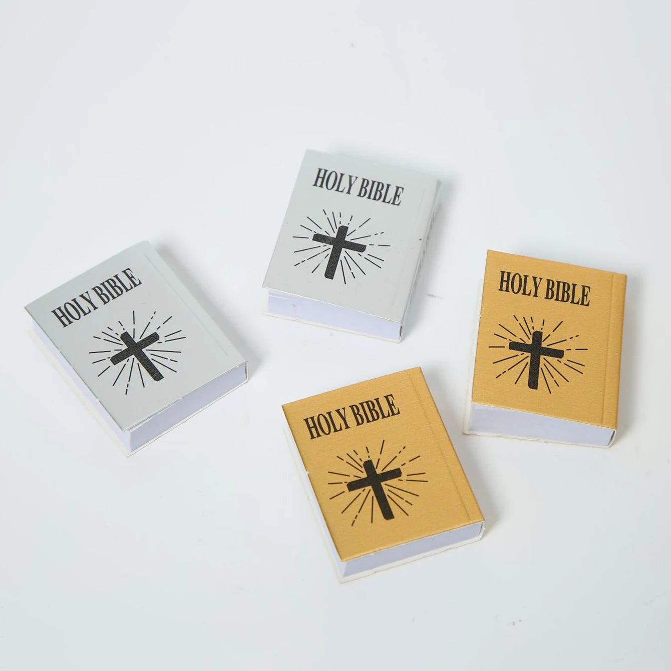 Fashion Holy Bible Keychain Mini Christian English Book Key Ring For Gift