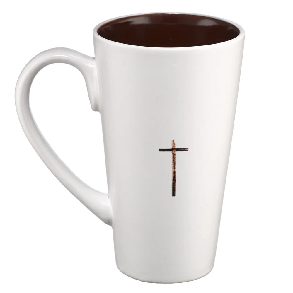 Inspirational Jesus Names Mug Stoneware Coffee Tea Cup with Bible Verse John 8:12 Gift Boxed Microwave Dishwasher Safe