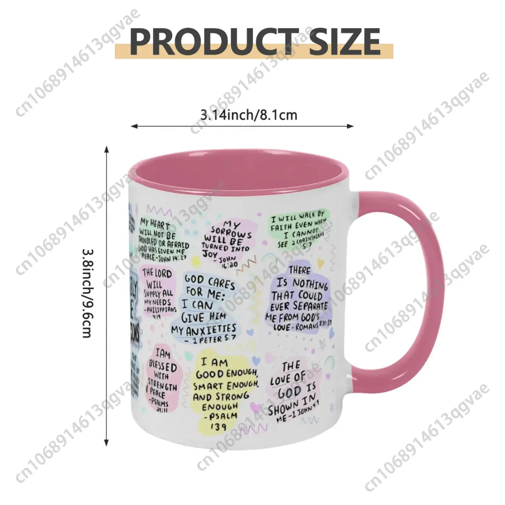My Daily Christian Mug 11oz with Bible Verse and Scripture for Christmas Halloween Birthday Gift Jesus Christ Bible Positive
