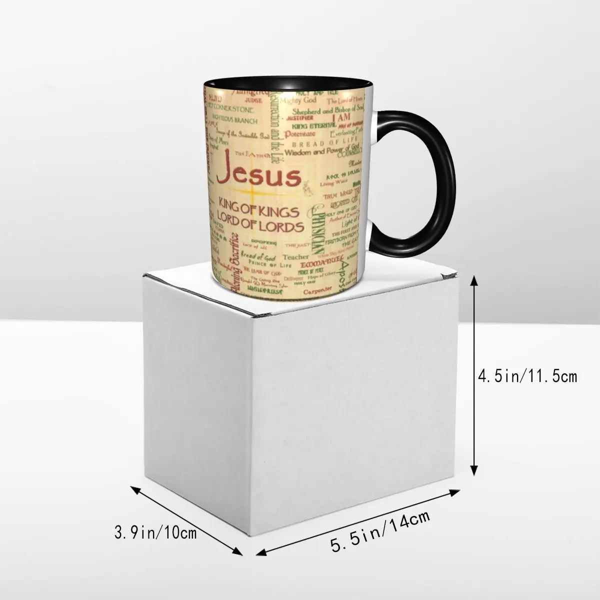 Jesus Biblical References Mug Custom Religious Christian Divine Mercy Ceramic Coffee Mug Cup Creative Gift