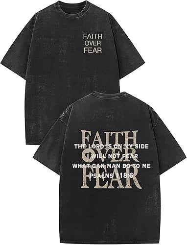 Christian Shirts GOD Is Good Graphic Tees Cross Bible Dove Jesus Religious Tshirt Retro Washed Tops Unisex Casual Tops