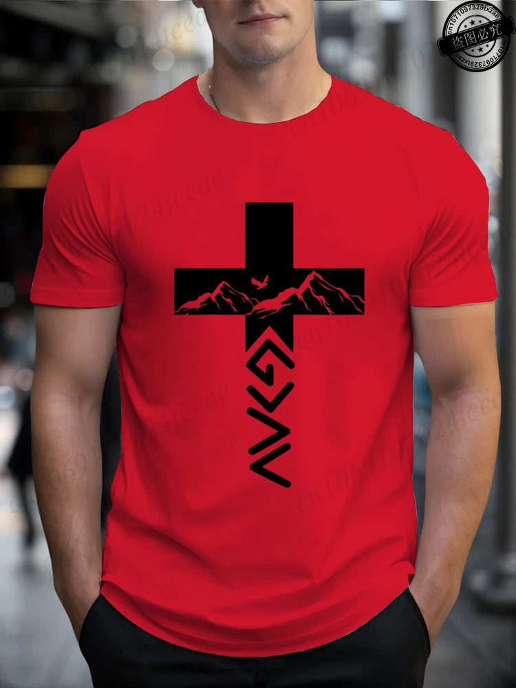 God Is Greater T-Shirts for Women Men Faith-Based Christian Tee for Men Summer Fashion Tee Shirts Short Sleeve Men's Clothing