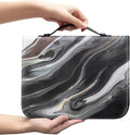 Marble Bible Cover for Men White and Gold Custom for Women Girl with Handle and Zipper Bible Bag Journal Case Christian Gift
