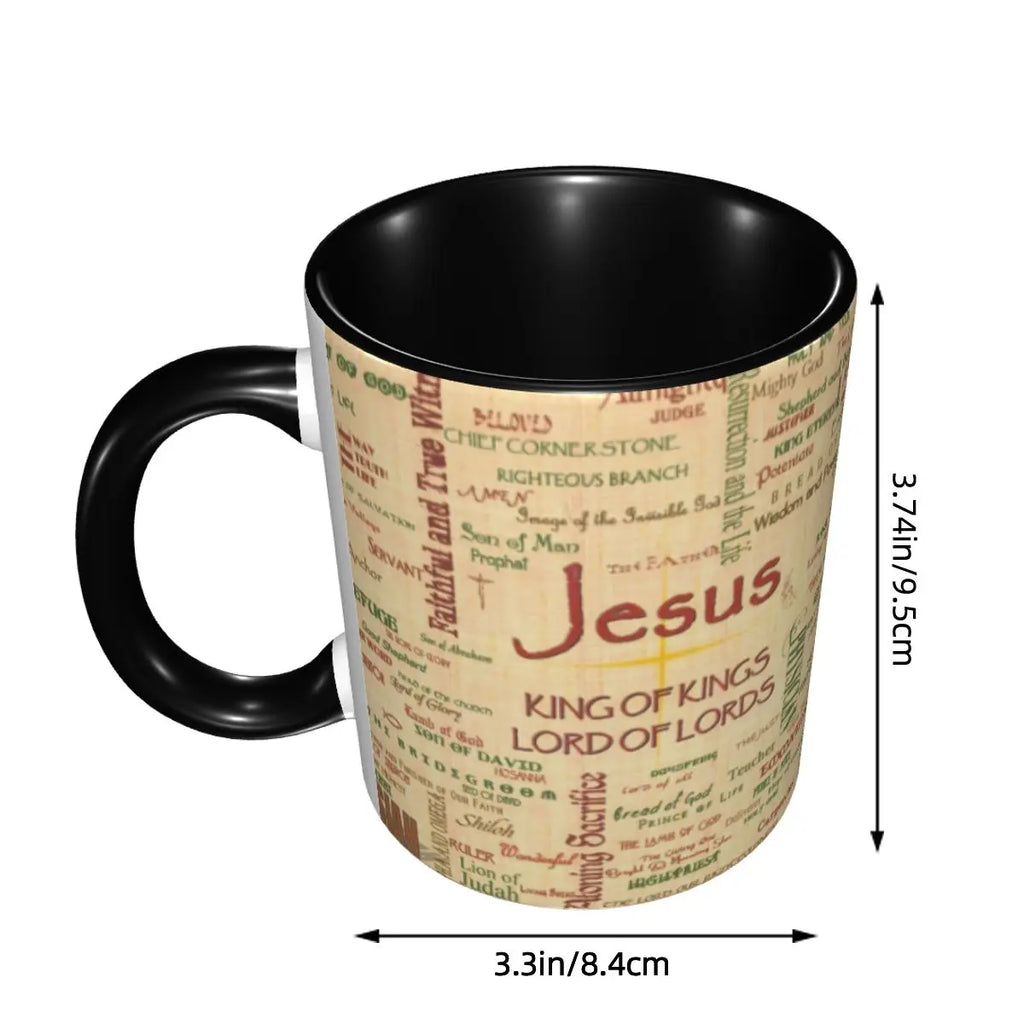 Jesus Biblical References Mug Custom Religious Christian Divine Mercy Ceramic Coffee Mug Cup Creative Gift