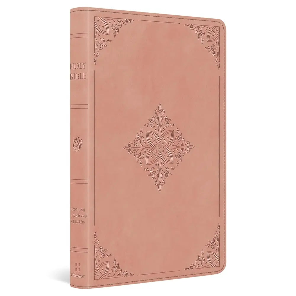 ESV Large Print Value Thinline Bible (TruTone, Pink, Fleur-de-lis Design): Holy Bible, English Standard Version