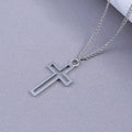 Aihua Vintage Crosses Pendant Necklace Gothic Long Chain Grunge Y2k Fashion Women Men Hip Hop Necklace